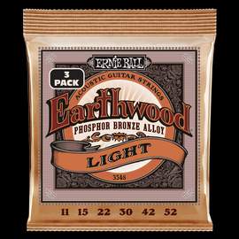 Ernie Ball: Earthwood Phosphor Bronze (3 Set Pack)