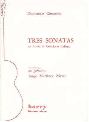 Cimarosa, D: Tres Sonatas