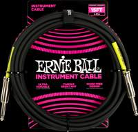 Ernie Ball 15ft Pvc Strt-strt Black