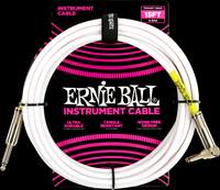 Ernie Ball 15ft Pvc Strt-angle White