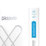 D'Addario 10-47 Light 12-String, XS 80/20 Bronze Coated Acoustic Guitar Strings Product Image