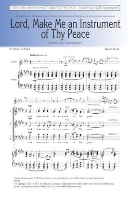 S. Russell Floyd III: Lord, Make Me an Instrument of Thy Peace