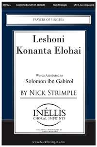 Nick Strimple: Leshoni Konanta Elohai