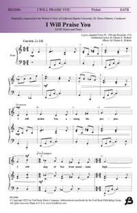 Glenn A. Pickett: I Will Praise You