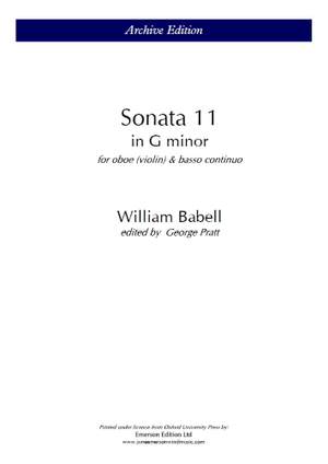 Babell, William: Sonata No. 11 in G minor, Op.posth.: Part 1