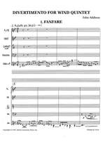 Addison, John: Divertimento For Wind Quintet (Score) Product Image