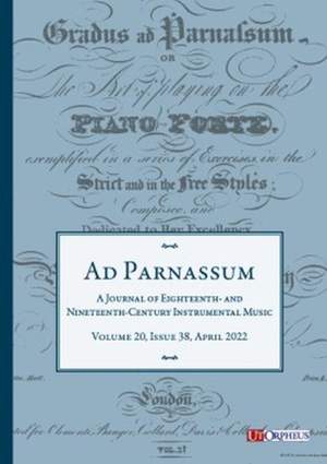 Ad Parnassum - Vol. 20 No. 38