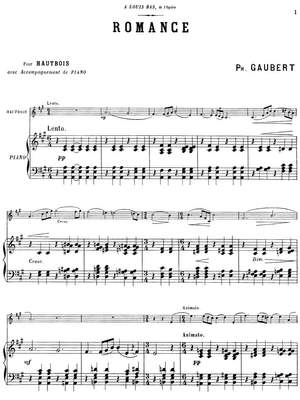Gaubert, Philippe: 2 Pièces for oboe (or english horn) and piano
