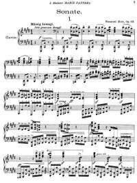 Moór, Emanuel: Sonate op. 60 for piano solo