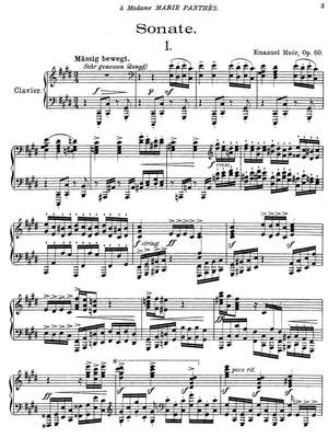 Moór, Emanuel: Sonate op. 60 for piano solo