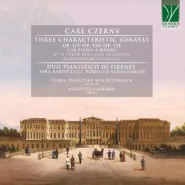 Carl Czerny: Three Characteristic Sonatas Opp. 119, 120 & 121 for Piano 4-Hands with Violin and Cello Ad Libitum