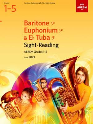 ABRSM: Sight-Reading for Baritone (bass clef), Euphonium (bass clef), E flat Tuba (bass clef), ABRSM Grades 1-5, from 2023