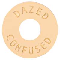 Joe doe poker chip in aged white - dazed - confused