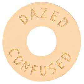 Joe doe poker chip in aged white - dazed - confused