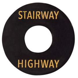 Joe doe poker chip in aged black - stairway - highway