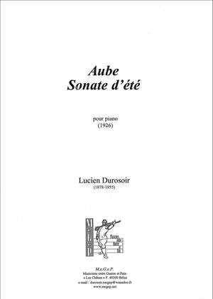Durosoir, Lucien: Aube, Sonate d’été, pour piano