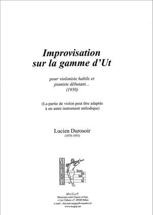 Durosoir, Lucien: Improvisation sur la gamme d’ut, pour violoniste habile et pianiste débutant…