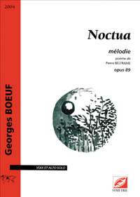 Boeuf, Georges: Noctua, mélodie opus 89