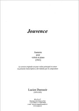 Durosoir, Lucien: Jouvence, fantaisie pour violon et piano