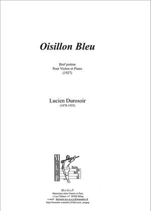 Durosoir, Lucien: Oisillon bleu, bref poème pour violon et piano