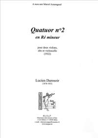 Durosoir, Lucien: Quatuor n° 2, en ré mineur