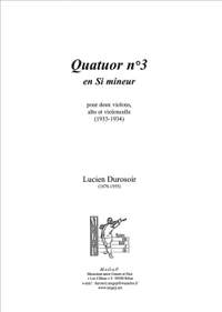 Durosoir, Lucien: Quatuor n° 3, en si mineur