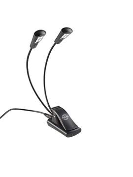 K&M Music Stand Light Twin Head LED FlexLight
