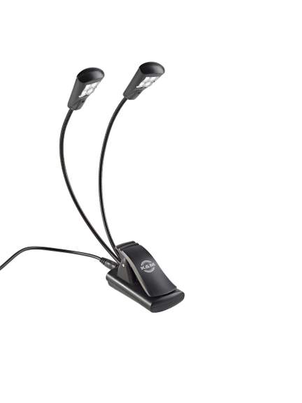 K&M Music Stand Light Twin Head LED FlexLight