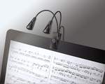 K&M Music Stand Light Twin Head LED FlexLight Product Image