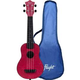 TUS65 Shimmer Travel Uke - Ruby