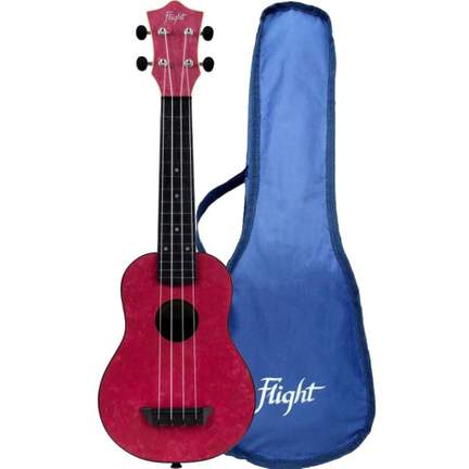TUS65 Shimmer Travel Uke - Ruby