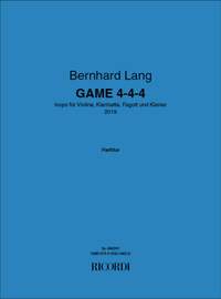 Bernhard Lang: Game 4-4-4