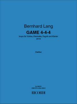 Bernhard Lang: Game 4-4-4