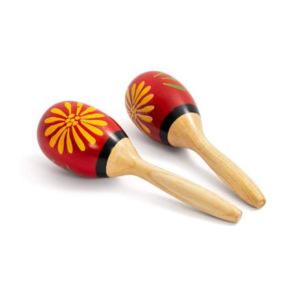 Percussion Plus wooden maracas pair