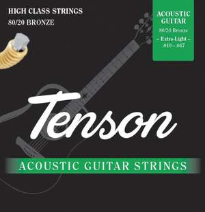 PURE GEWA Strings for Acoustic Guitar Tenson Bronze .010-.047, Extra Light