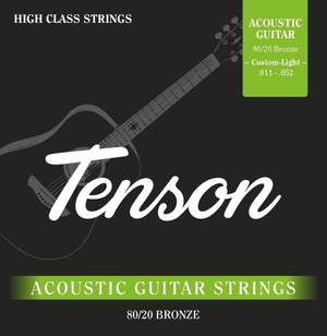 PURE GEWA Strings for Acoustic Guitar Tenson Bronze .011-.052, Custom Light