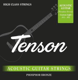 PURE GEWA Strings for Acoustic Guitar Acoustic guitar strings Tension Phosphor Bronze .011-.052, Custom Light