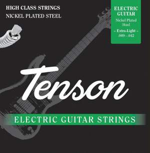 PURE GEWA Strings for E-guitar Tenson Nickel .009-.042, Extra Light