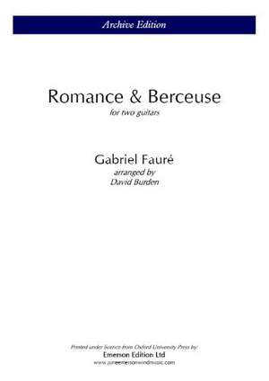 Fauré: Romance and Berceuse