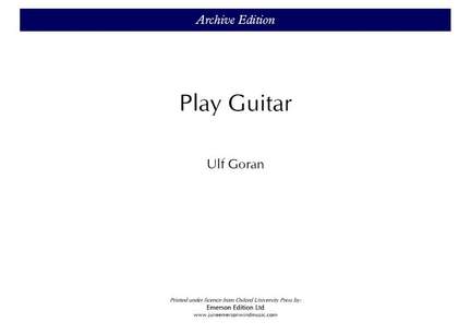 Ulf Goran: Play Guitar