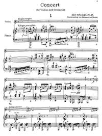 Schillings, Max von: Violin Concerto Op. 25