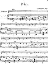 Zilcher, Hermann: Vier Lieder op. 13 for voice and piano