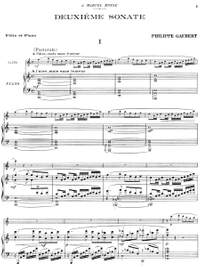 Gaubert, Philippe: Deuxième Sonate for flute and piano