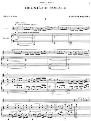 Gaubert, Philippe: Deuxième Sonate for flute and piano