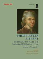 Eiffert, P P: Six Flute Sonatas op. 2 (1796) Vol. 2 op. 2 Vol. 2 Product Image