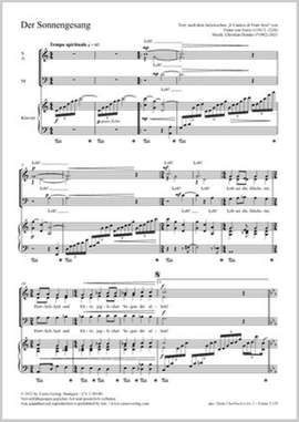 Domke, Christian: Der Sonnengesang (C major)