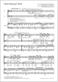 Domke, Christian: Guten Abend, gut' Nacht (E flat major)