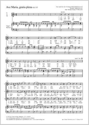 Hoppe, Michael: Ave Maria, gratia plena (D Dorian / D minor)