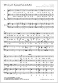 Jacobi, Samuel: Christ has given us life through dying (B flat major)