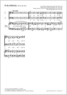 Jägermeier, Otto: O du fröhliche (D major)